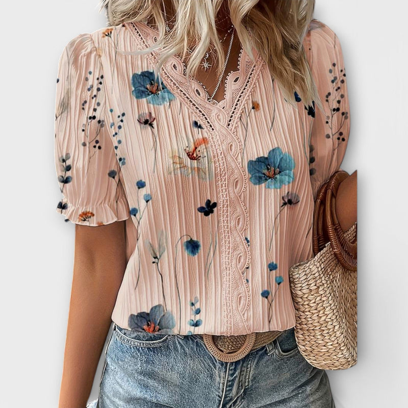 Emily - Modieuze Blouse met V-hals