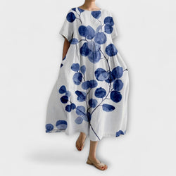 Lisy - Blauwe Harmonie Jurk
