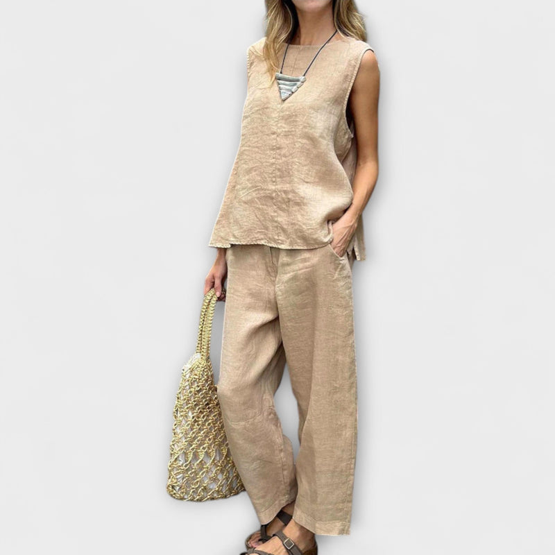 Jennifer - Ontspannen Katoen-Linnen Outfit