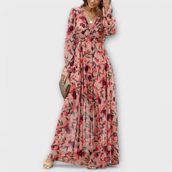 Juno - Elegante Bloemen Maxi Jurk