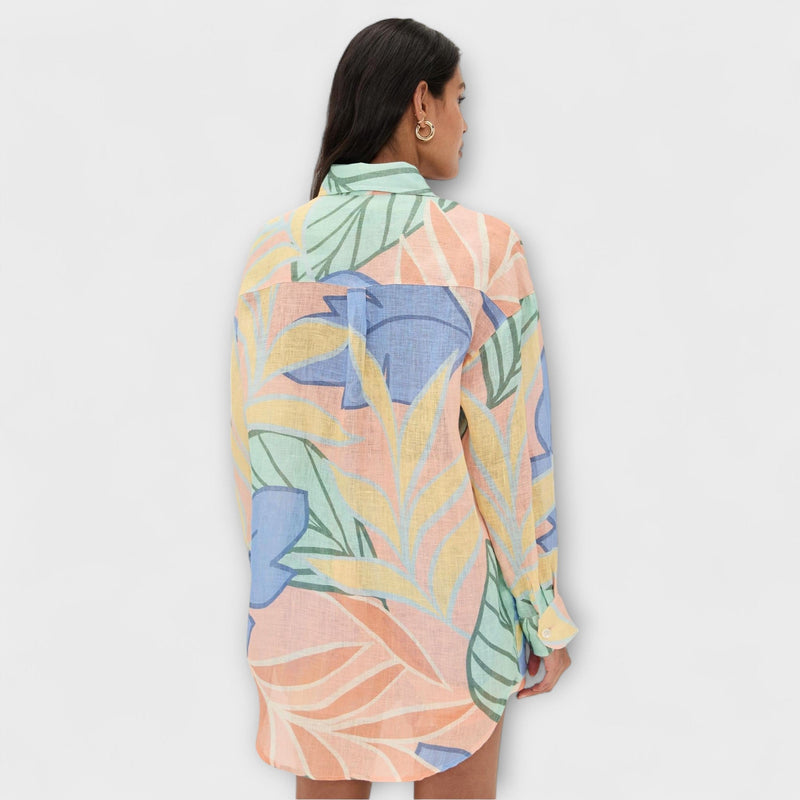 Mary - Tropische Bladeren Print Korte Set van Playa Boyfriend