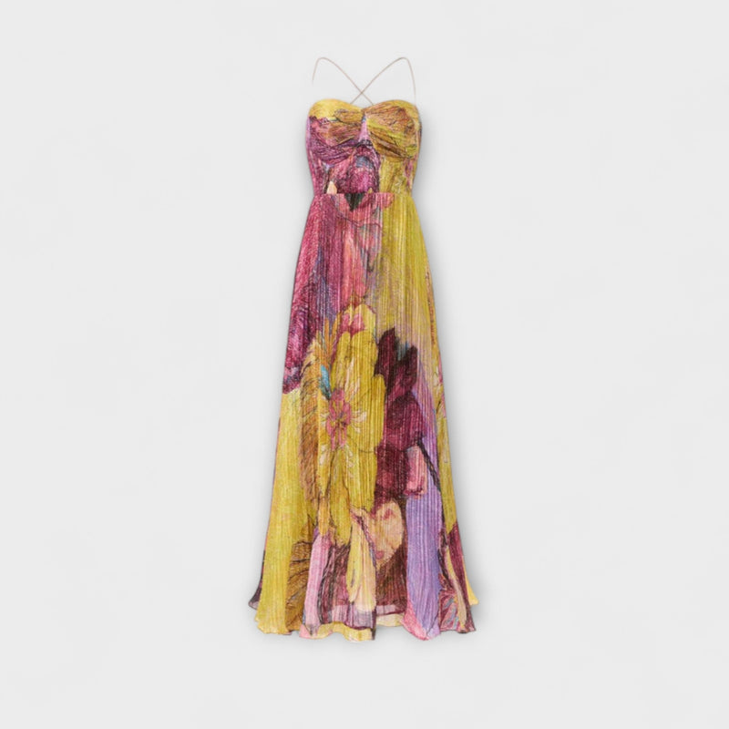 Kiara - Maxi Jurk met Levendige Ikat Print