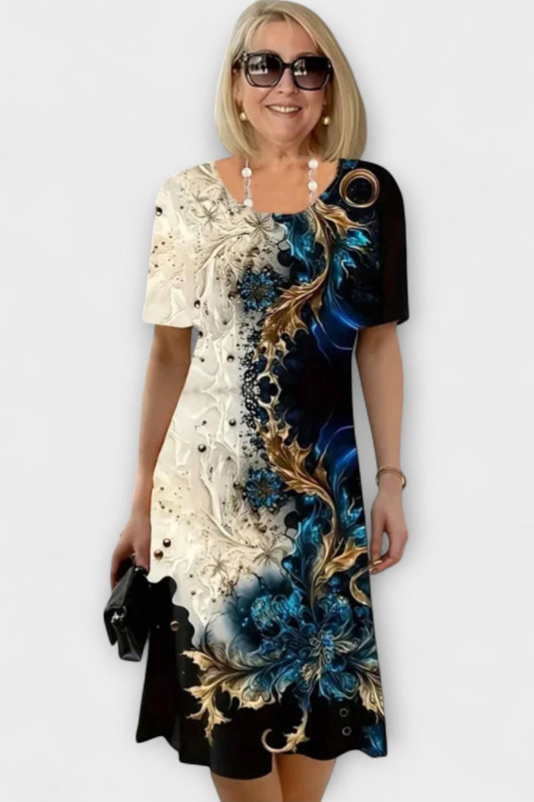 Barbara - Zomer Bloemen Bries Jurk