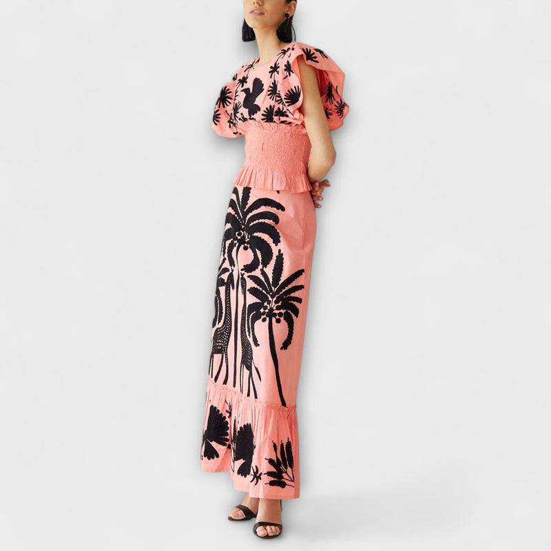 Amy - Chic Palmboom Jurk