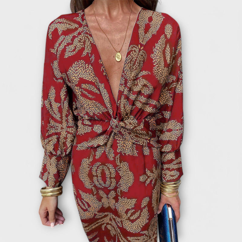 Oriana - Elegante Jurk met Lange Mouwen