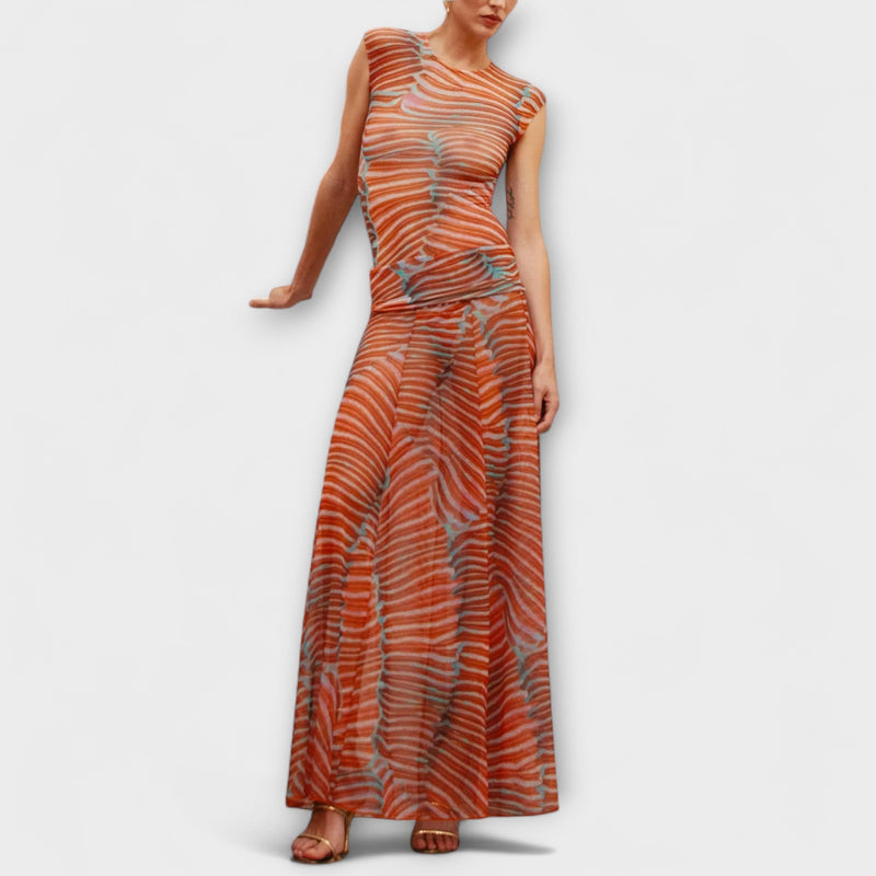 Phoenix - Glanzende Golf Mesh Bodysuit