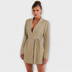 Blazer Jurk met V-Hals