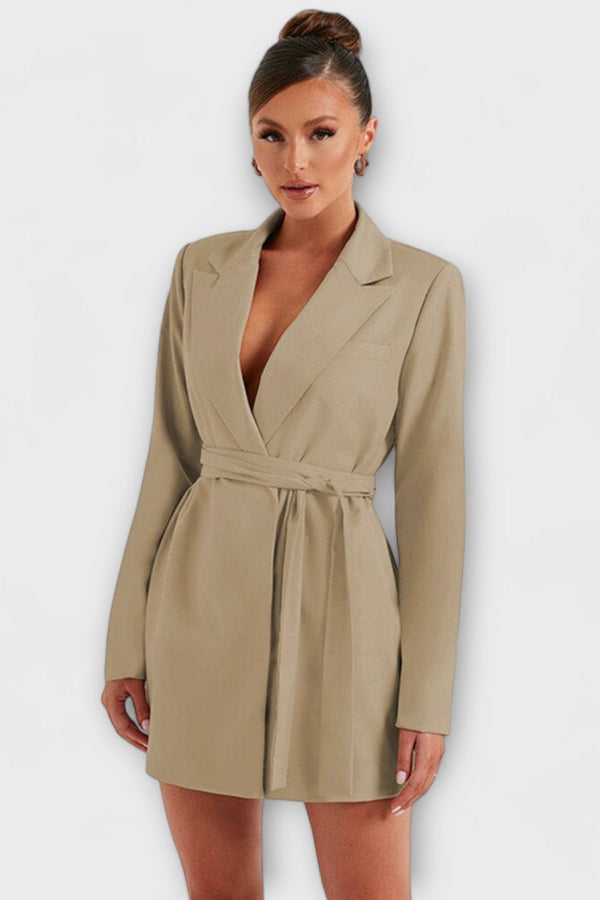 Blazer Jurk met V-Hals