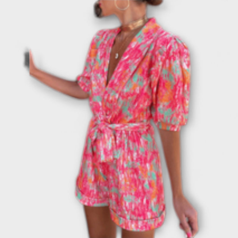 Paola - Hoge Taille Jumpsuit