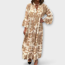 Avielle - Stijlvolle Boho Maxi Jurk met Trendy Prints