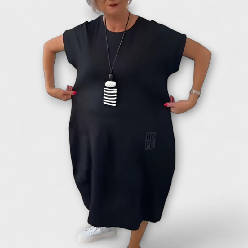 Cleo - Chic Korte Mouwen Jurk