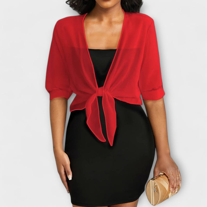 Olivia - Blouse met Open Voorzijde