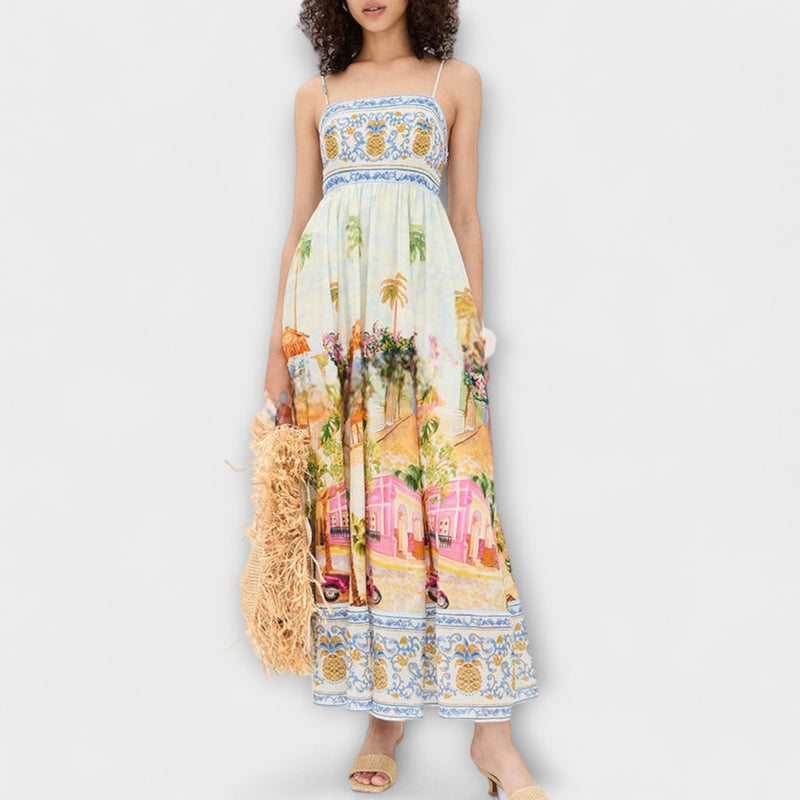 Lumen - Aracati Multicolor Maxi Jurk