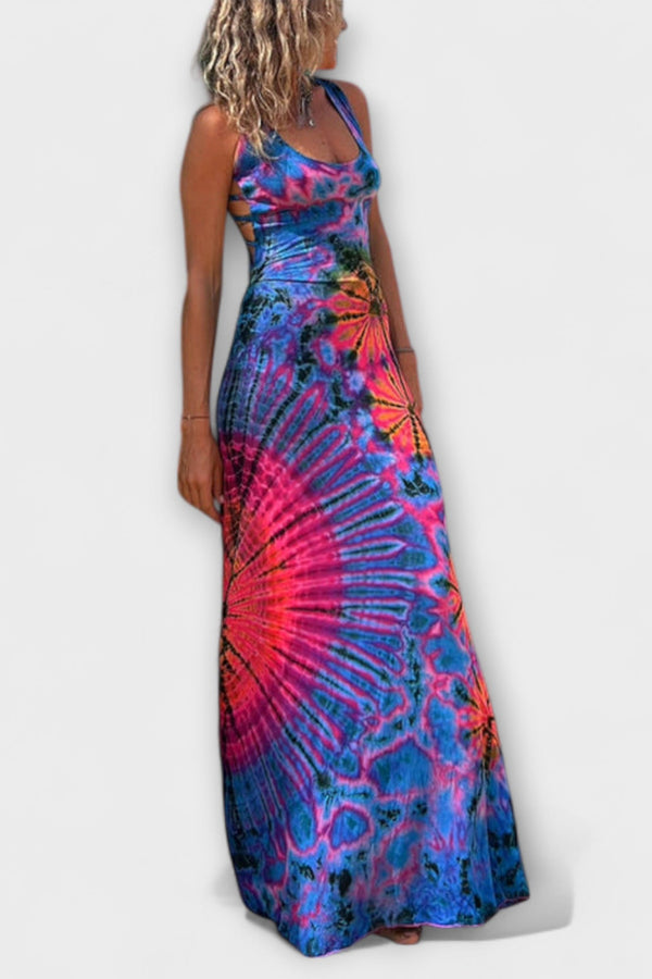 Ronja - La Bamba Tie-Dye Print Maxi Jurk