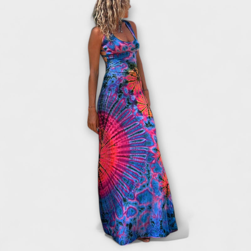 Ronja - La Bamba Tie-Dye Print Maxi Jurk