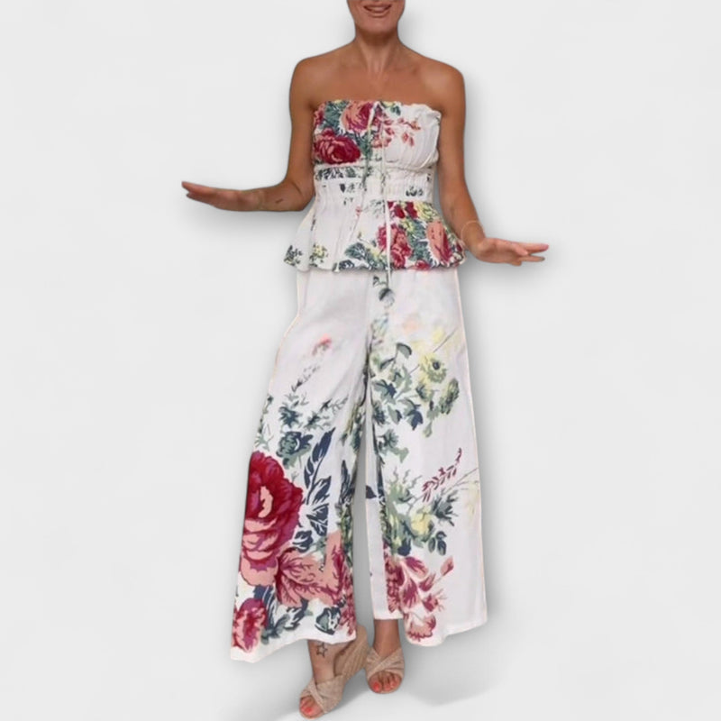 Indigo - Zomer Bloemenpatroon Set