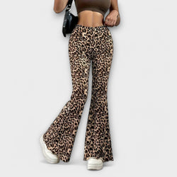 Leopard Bootcut Broek
