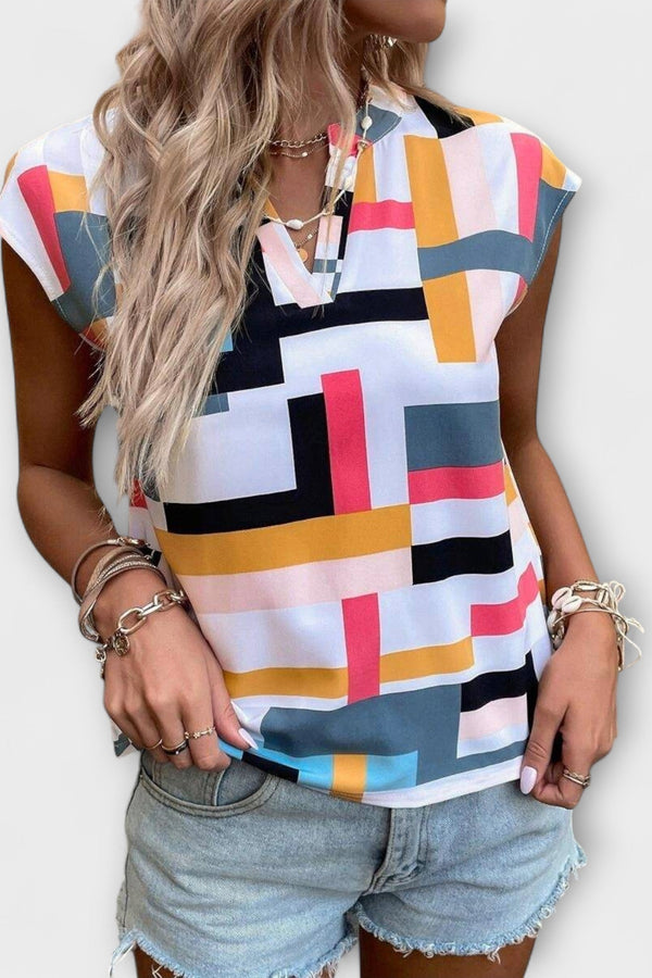 Chloe - Blouse met Korte Mouwen