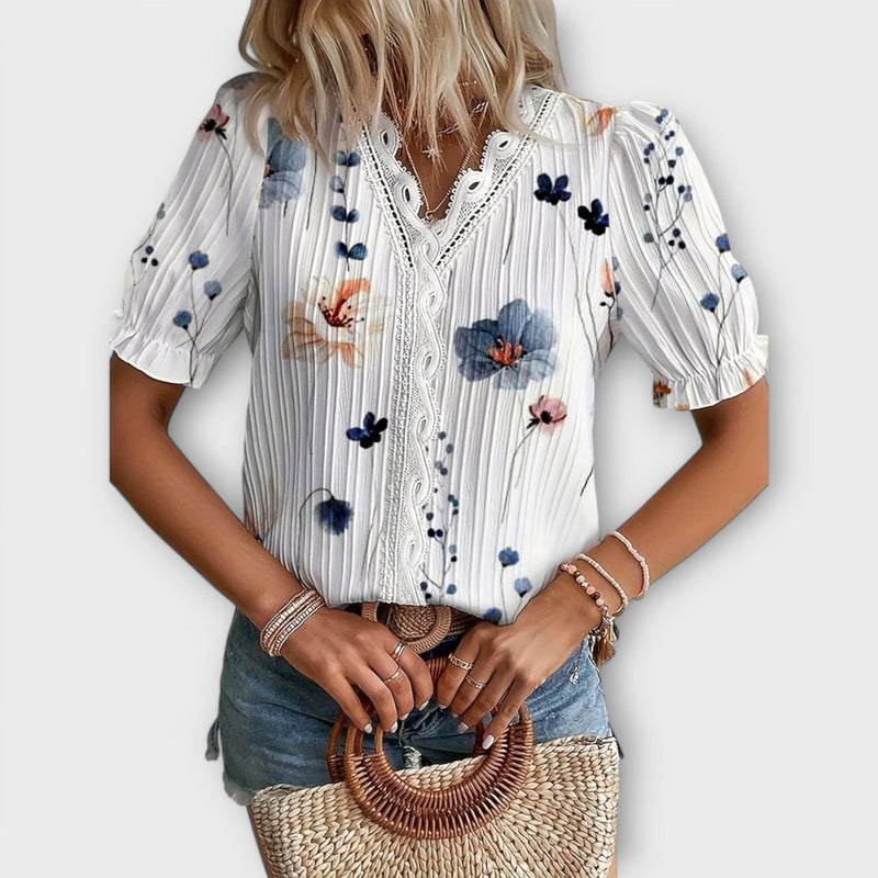 Emily - Modieuze Blouse met V-hals