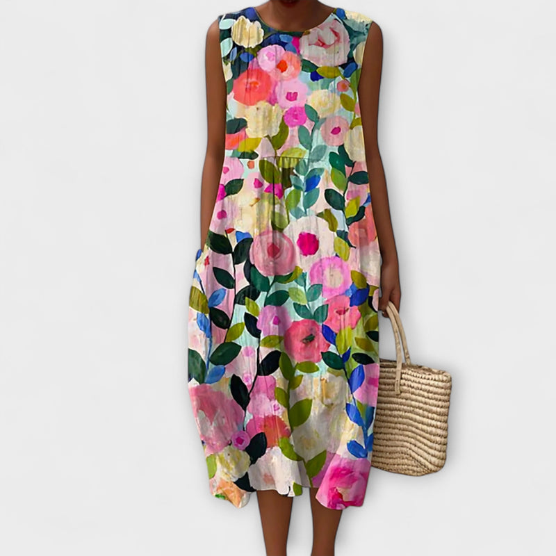 Beatrice - Chic Mouwloos Jurk voor Zonnige Dagen