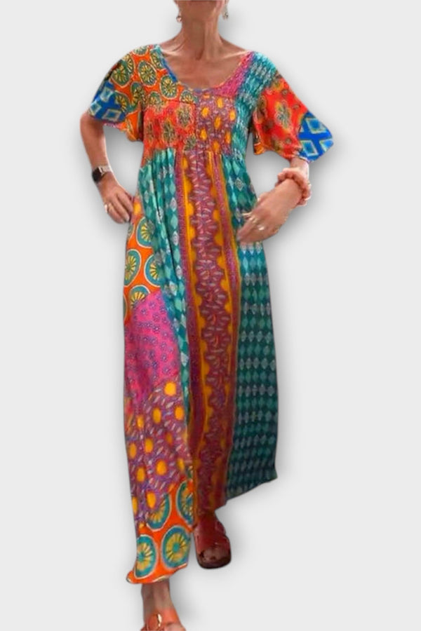 Melania - Vibrante Boho Jurk