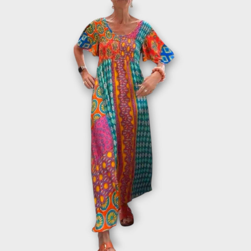 Melania - Vibrante Boho Jurk