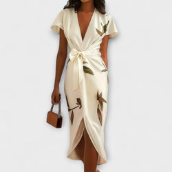 Satin Wrap Jurk