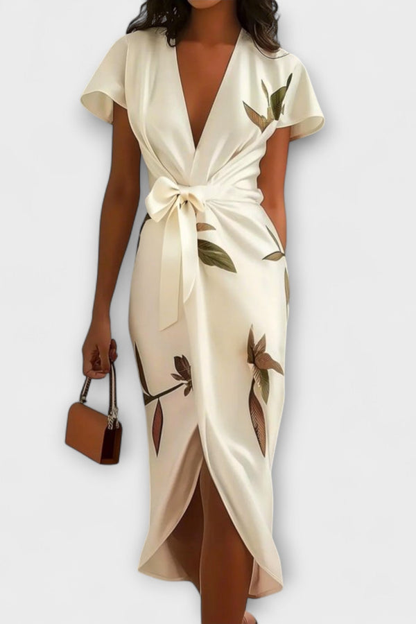 Satin Wrap Jurk