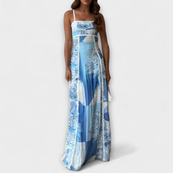 Terazza Ric Rac - Slip Flared Linnen Maxi Jurk