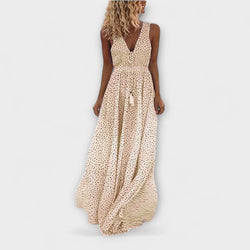 Ismena - Boheemse Polkadot Maxi-jurk