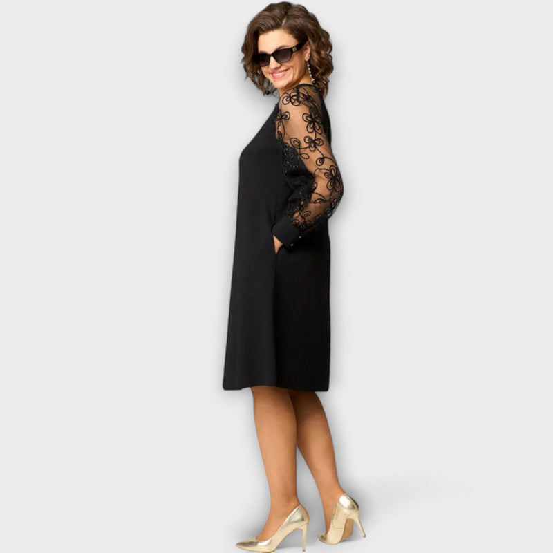 Destiny - Chic Kanten Mouw Jurk