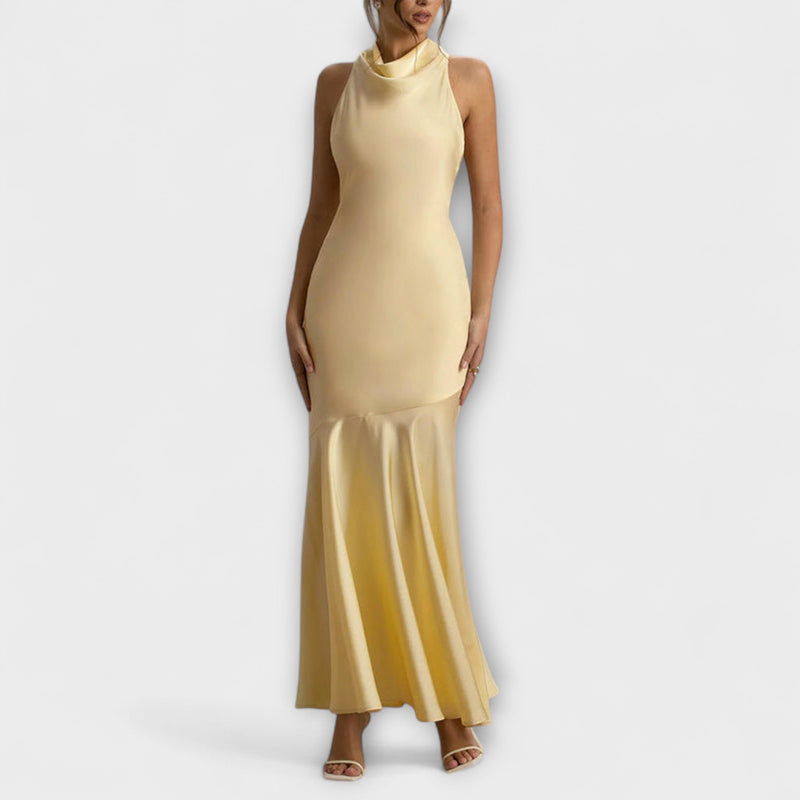 Lennon - Elegante Maxi Jurk in Satijn