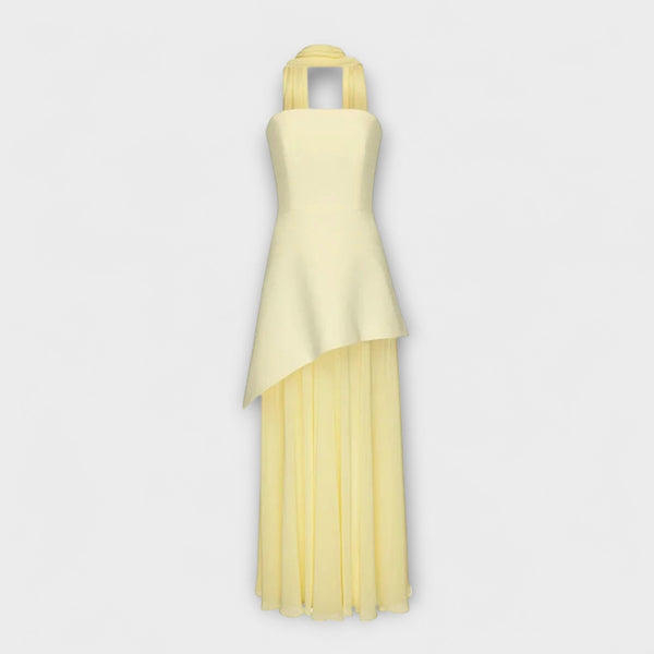 Goldie - Maxi Jurk Gemaakt van Chiffon