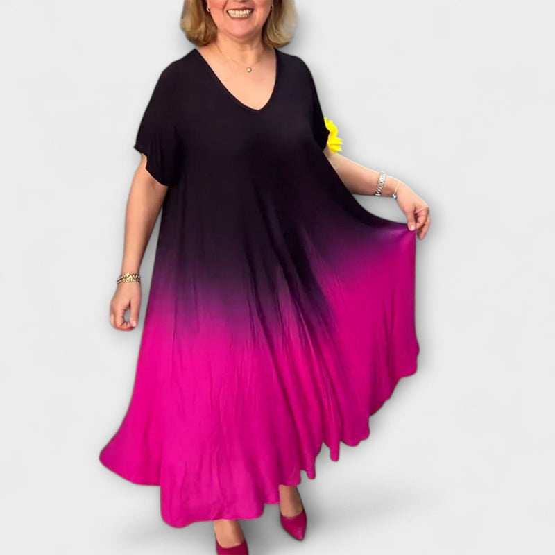 Joan - Luchtige Gradient Maxi Jurk voor de Zomer