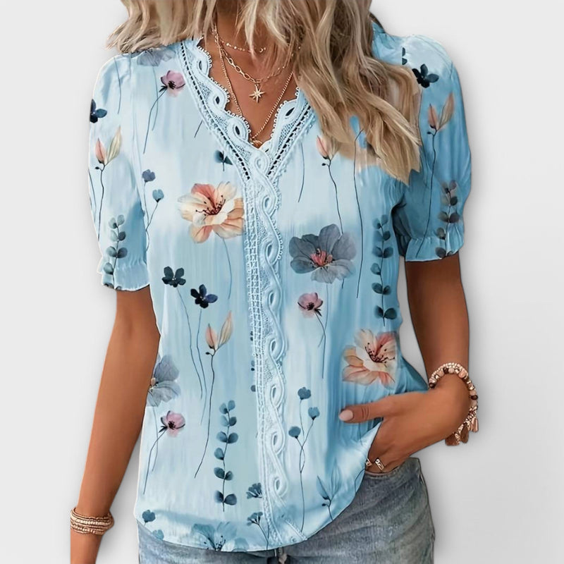 Emily - Modieuze Blouse met V-hals