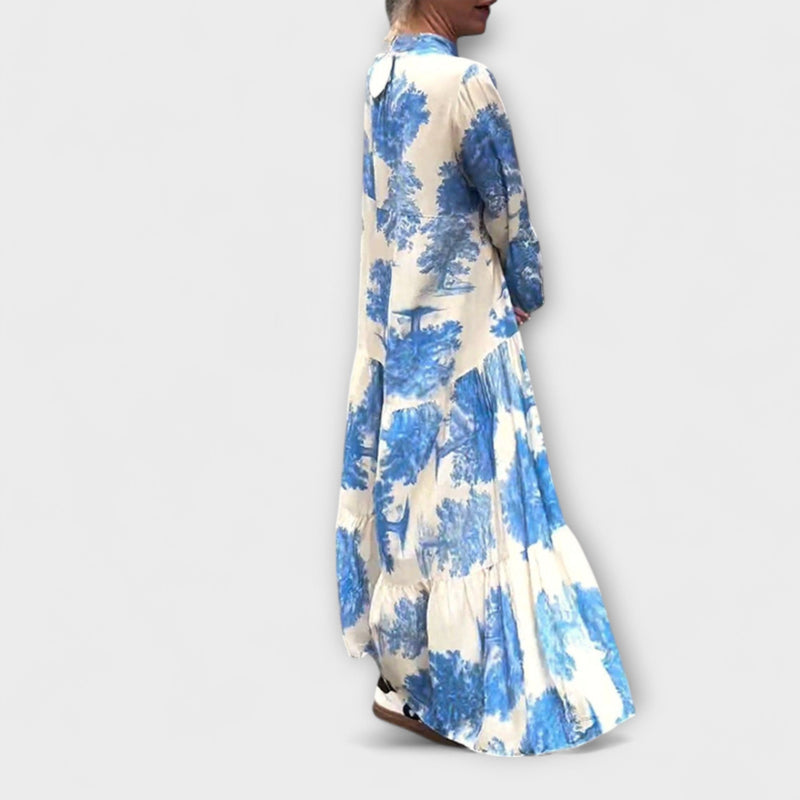 Nerina - Elegante Bloemen Maxi Jurk
