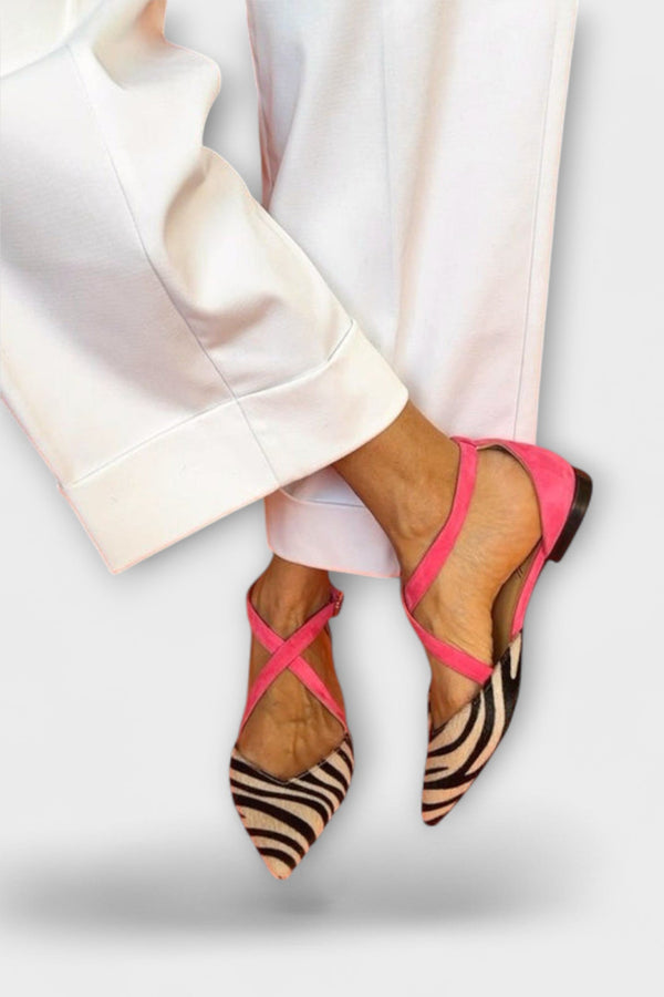Zarella – Zebra Ballerina's in Pink Power