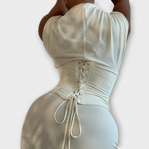Vesper - Strapless Corset Maxi Jurk