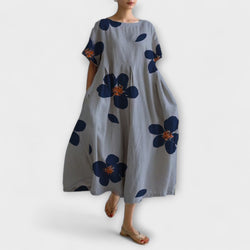 RAFFAELLA - Elegante Lange Bloemenjurk