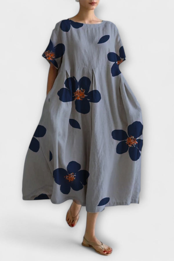 RAFFAELLA - Elegante Lange Bloemenjurk