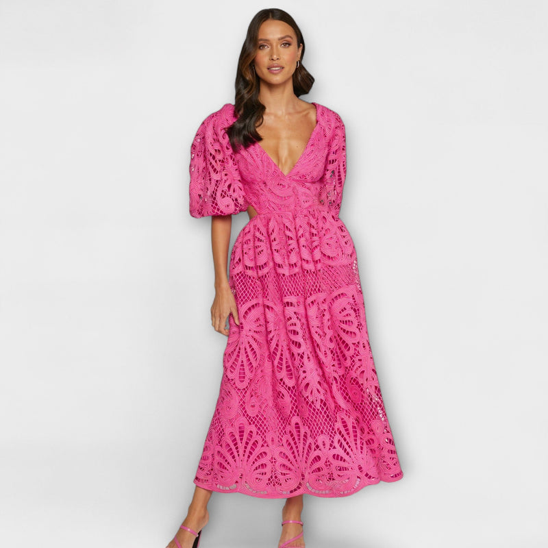 Elegante Jurk met Delicate Details