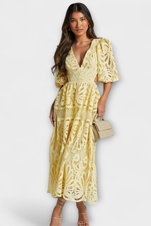 Elegante Jurk met Delicate Details