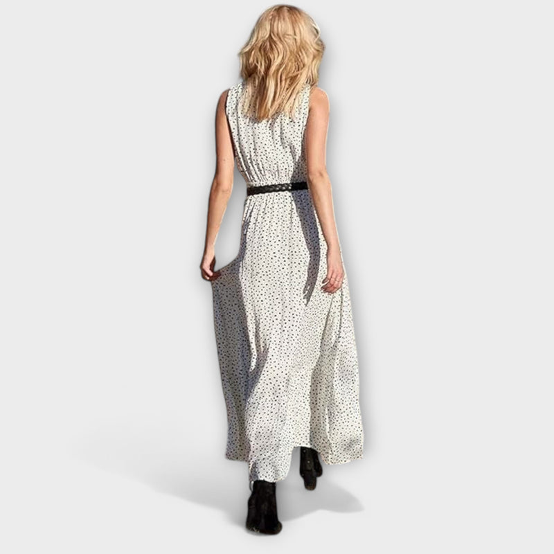 Ismena - Boheemse Polkadot Maxi-jurk