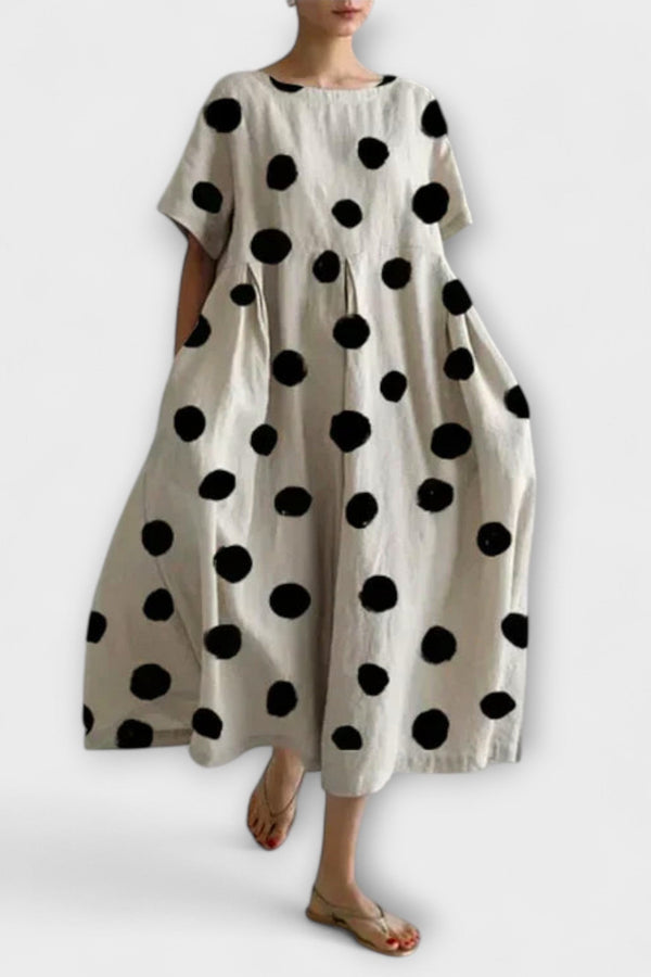 Mira – Viscose Jurk met Pois