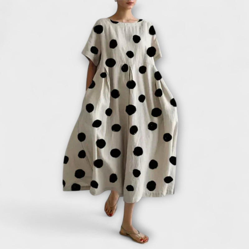 Mira – Viscose Jurk met Pois