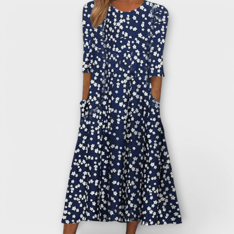 Paula - Elegante Bloemenjurk Gemaakt van Premium Stof
