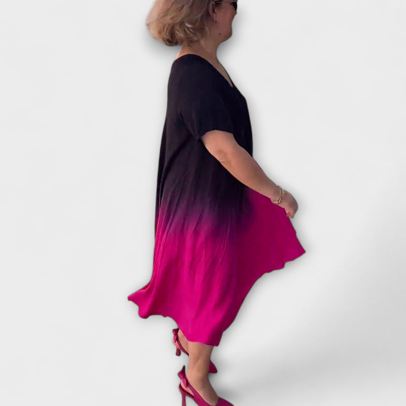 Joan - Luchtige Gradient Maxi Jurk voor de Zomer
