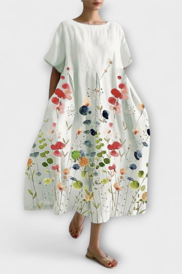 Liliana – Zachte Viscose Bloemenjurk