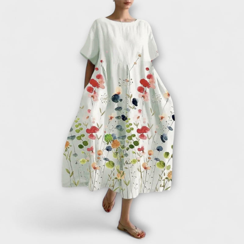 LILIANA - Zomer Bloemen Lange Jurk