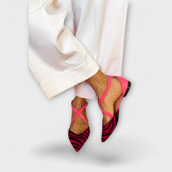 Zarella – Zebra Ballerina's in Pink Power